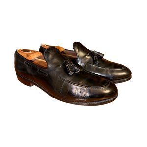 Black Allen Edmonds Saratoga Made in USA Tassel Loafers Size 9.5